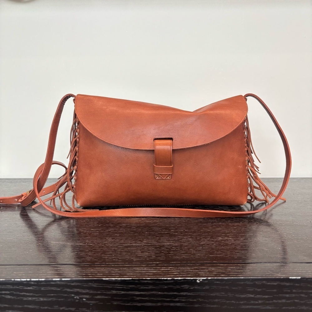 Madewell The Fringe Cross-Body Leather Bag
